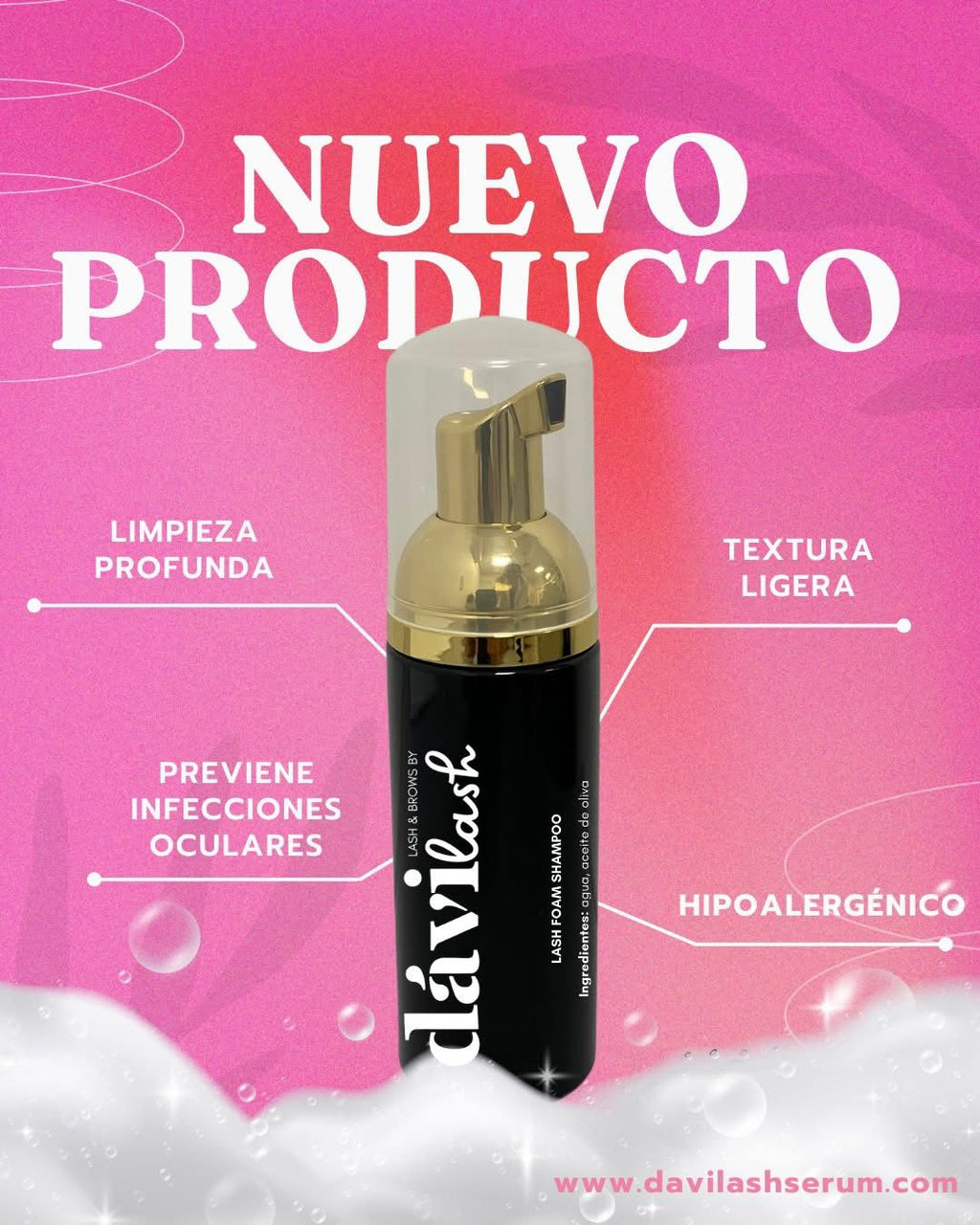 KIT DE LIMPIEZA PARA PESTAÑAS Y EXTENSIONES DE PESTAÑAS